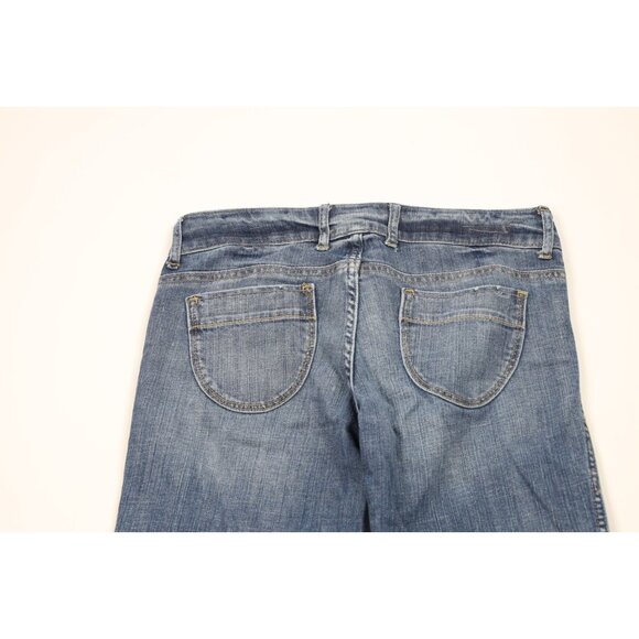 Vtg 90s Y2K American Eagle Outfitters Womens 8 Babydoll Flared Wide Leg Jeans - Picture 12 of 16